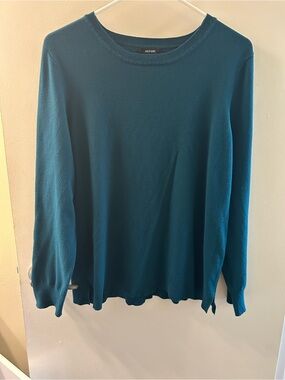 Alfani Teal Knit Crew Sweater